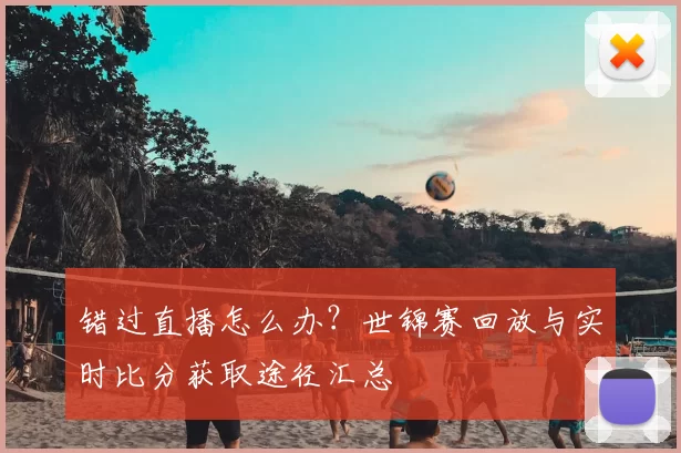 错过直播怎么办?世锦赛回放与实时比分获取途径汇总