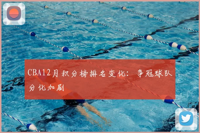 CBA12月积分榜排名变化：争冠球队分化加剧