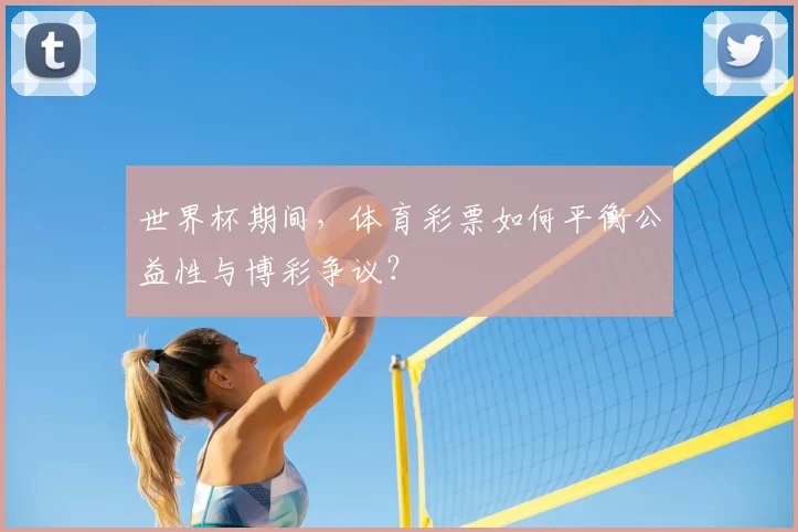 世界杯期间,体育彩票如何平衡公益性与博彩争议?